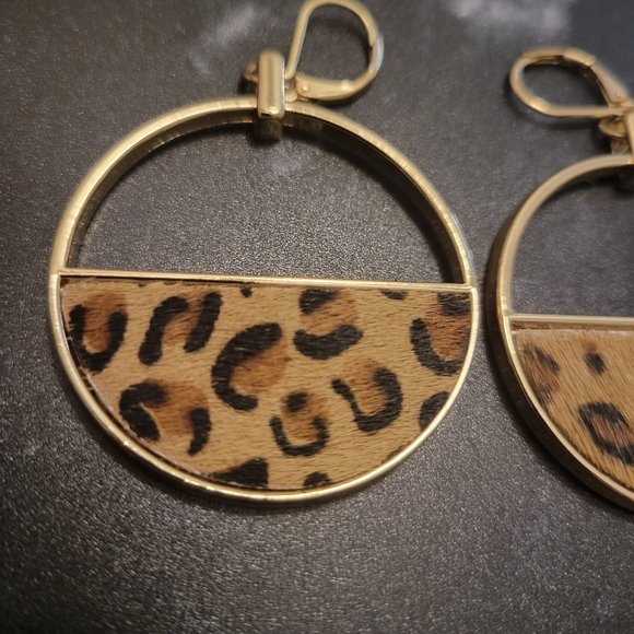 Nine West Cheetah Print Earrings - Picture 3 of 4
